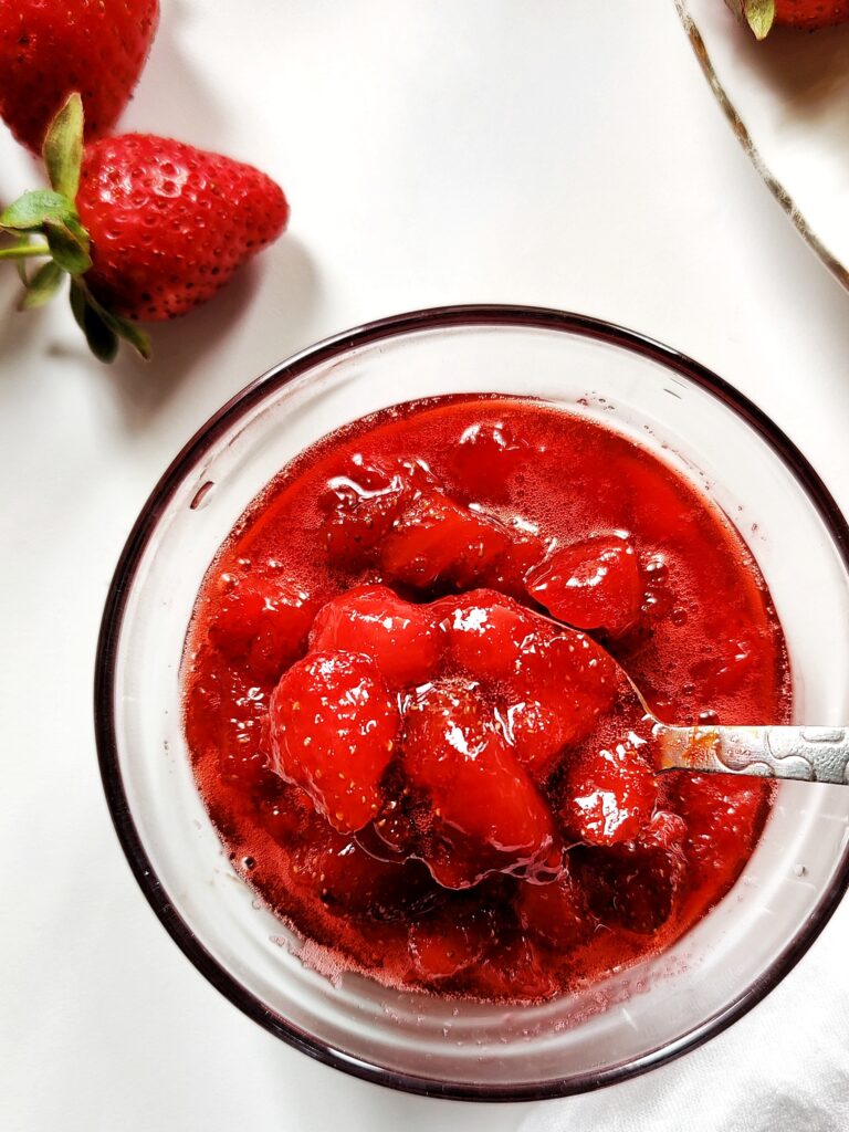 strawberry sauce