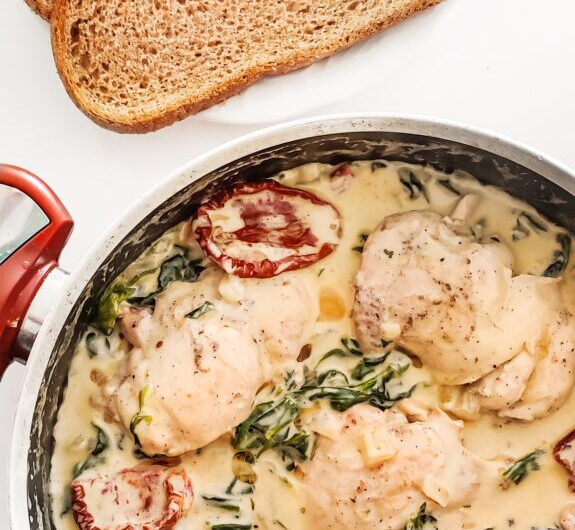 One-Pot Creamy Spinach Chicken