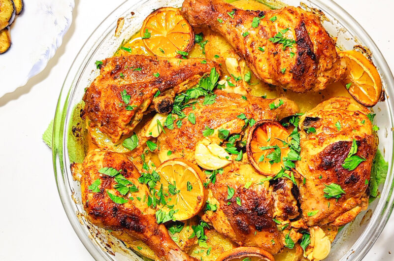 Lemon Garlic Baked Chicken 