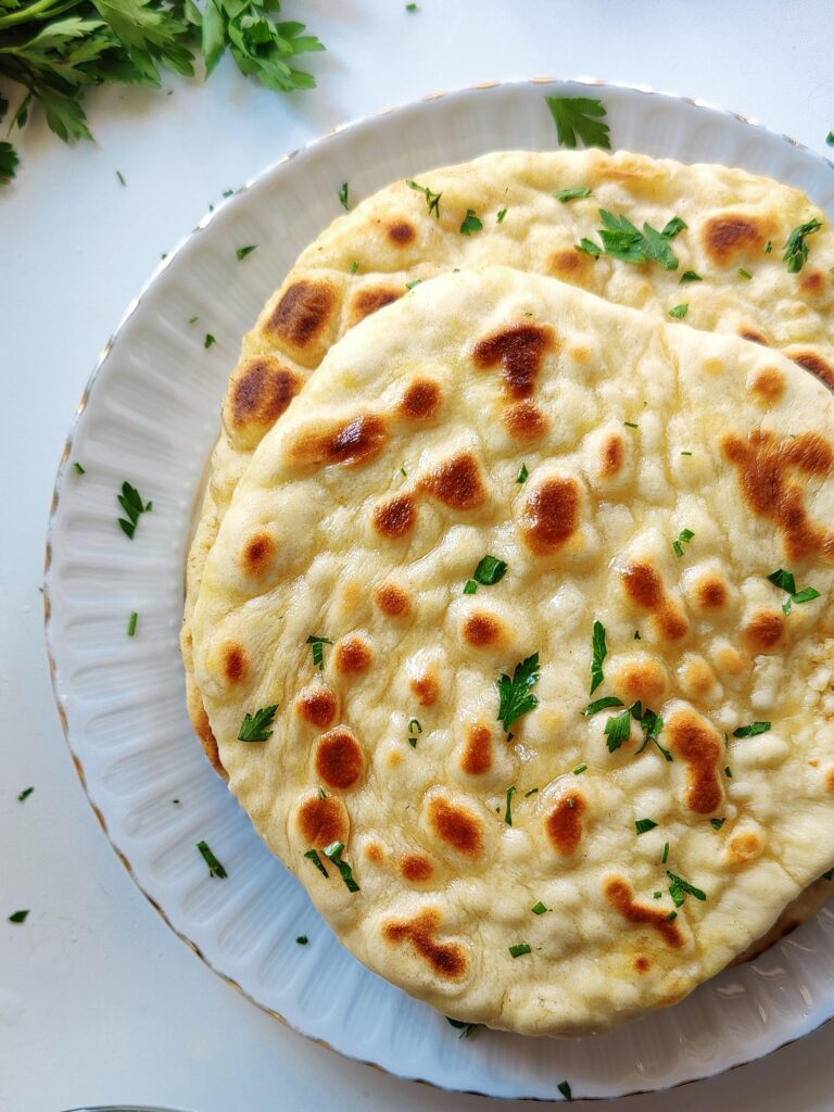 homemade naan