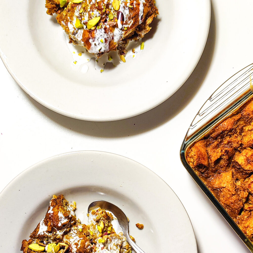 pumpkin bread pudding