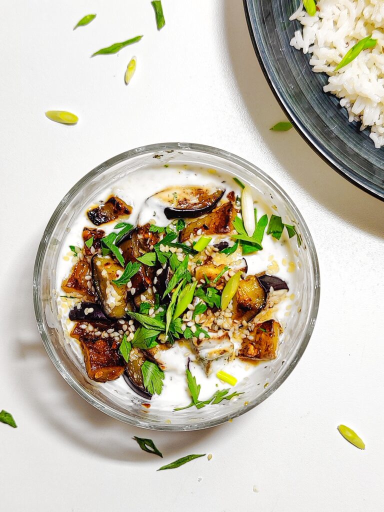 Dahi Baingan (Eggplant with Yogurt)