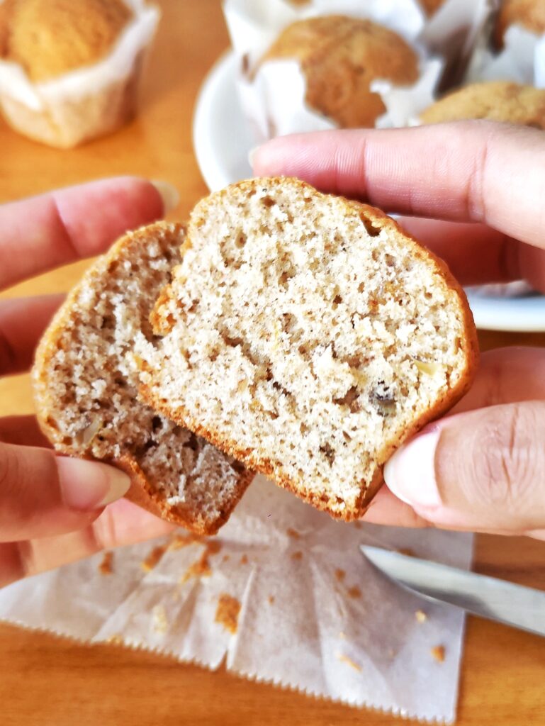 walnut raisin muffins