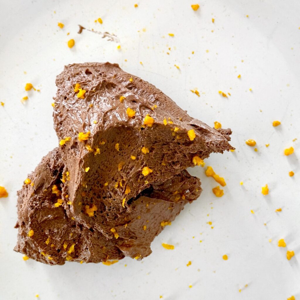 dark chocolate orange mousse