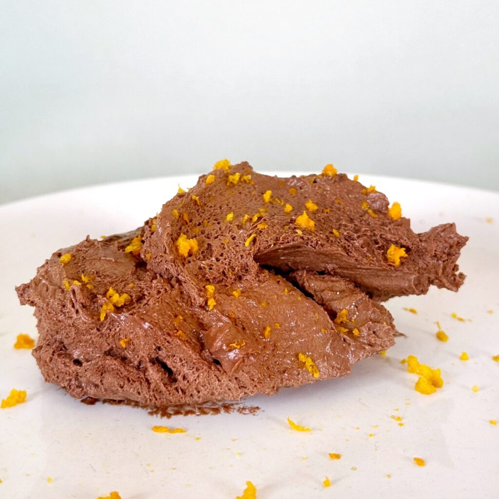 dark chocolate orange mousse